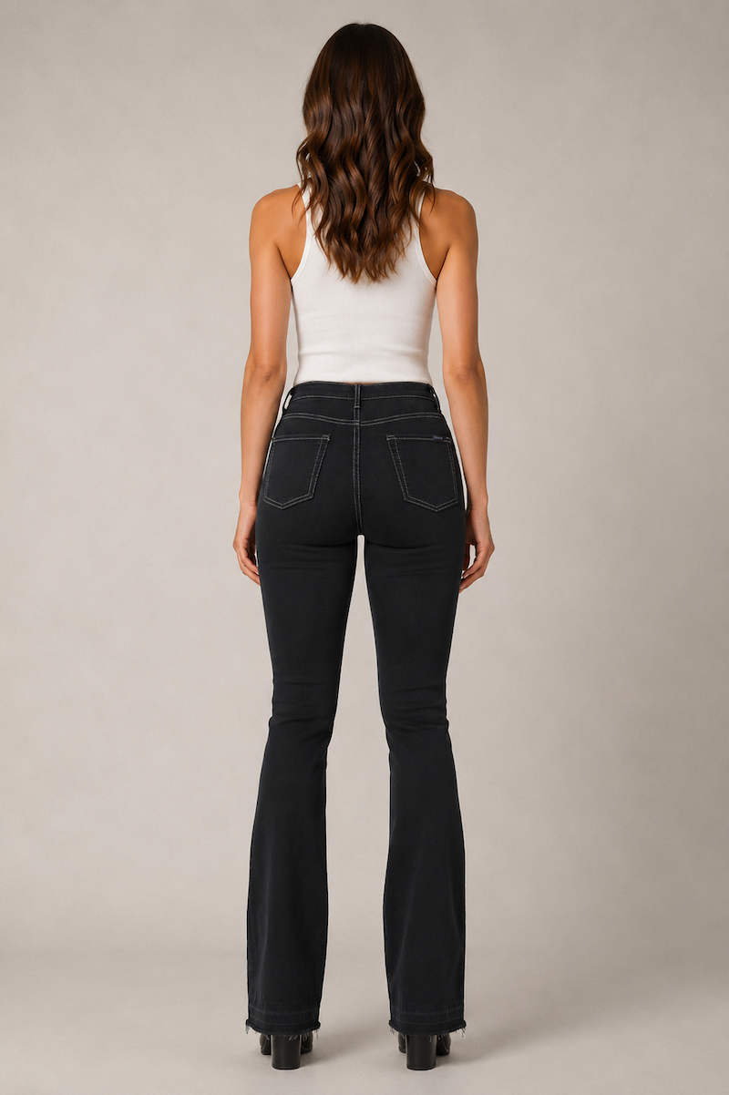 GJG Denim Judy Black Bootcut Jeans – 34" Inseam-2